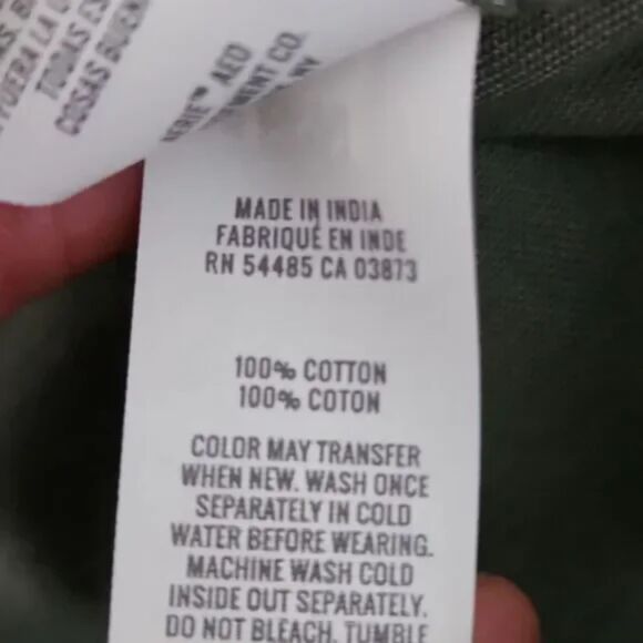 Aerie Anytime Fave Shirt, Sage Green, Size XL - Picture 8 of 10